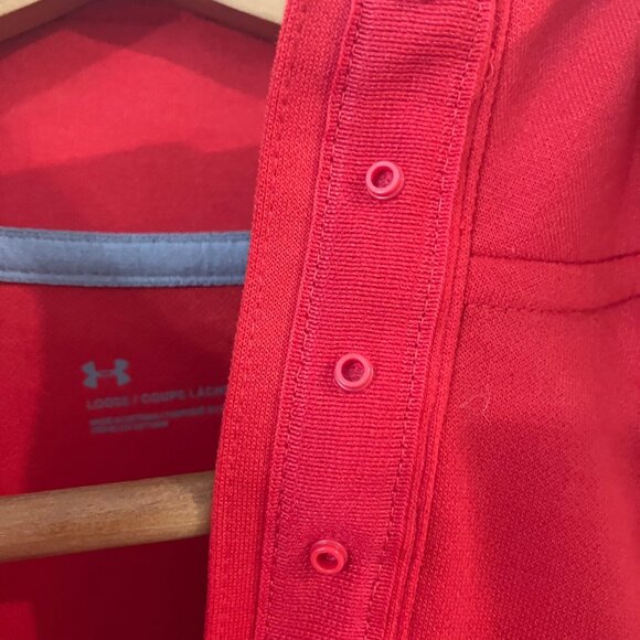 Under Armour Ole Miss Rebels Red Quarter-Zip Sweatshirt Women’s M - Picture 9 of 11